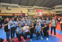 Semarak HUT ke-81 TNI, Danlanud Abd Saleh Hadiri Penutupan Karate Piala Panglima TNI 2026