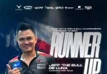 Jeff De Luna Tembus Final Texas Open One Pocket, The Bull Sukses Amankan Posisi Runner-Up
