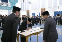 Prabowo Lantik 26 Anggota Wantimpres di Istana Negara